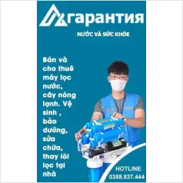 Bán và cho thuê máy lọc nước, cây nước nóng lạnh. Vệ sinh, bảo dưỡng, thay lõi lọc tại nhà