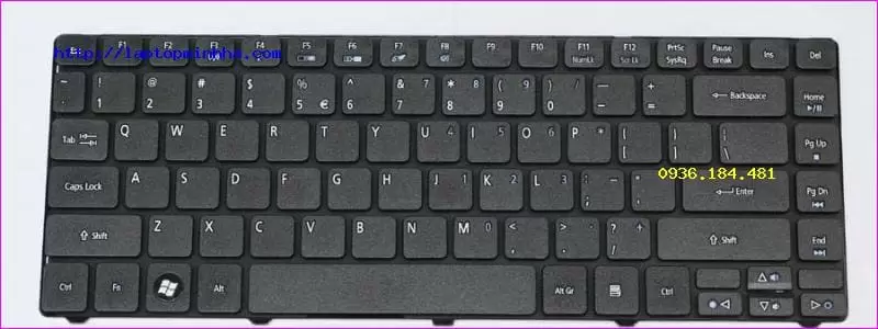 ảnh mặt sau của sản phẩm Acer 4752ZG bàn phím dùng cho laptop Acer Aspire 4752 4752G 4752ZG