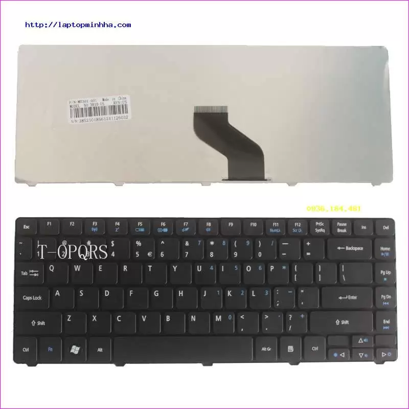 ảnh mặt sau của sản phẩm Acer 3410G bàn phím dùng cho laptop Acer Aspire 3410 3410T 3410G