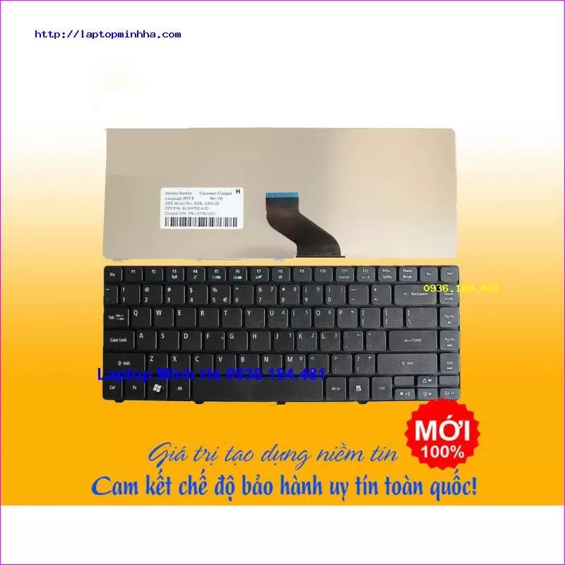 ảnh mặt sau của sản phẩm Acer 4736 bàn phím dùng cho laptop Acer Aspire 4736